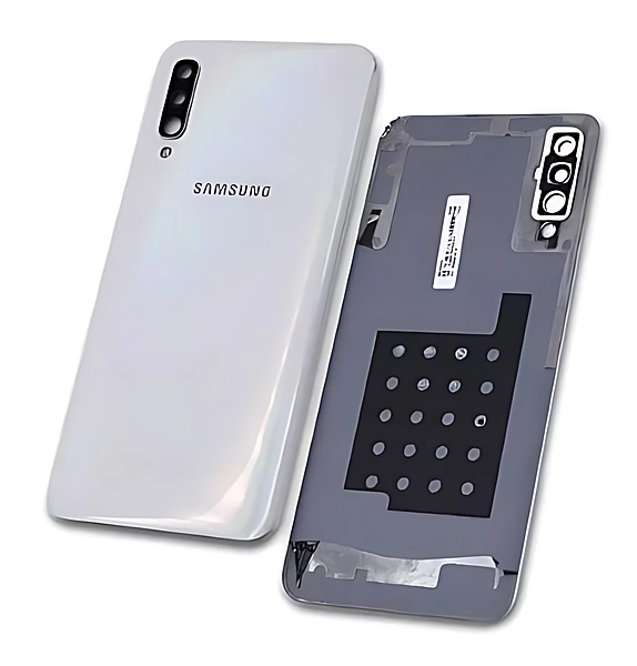 For Samsung Galaxy A50 , A505 - Replacement Battery Cover , Rear Panel With Camera Lens - White - (Grade C)