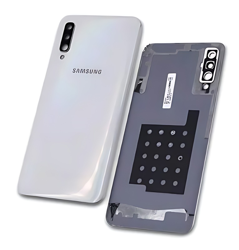 For Samsung Galaxy A50 , A505 - Replacement Battery Cover , Rear Panel With Camera Lens - White - (Grade C)