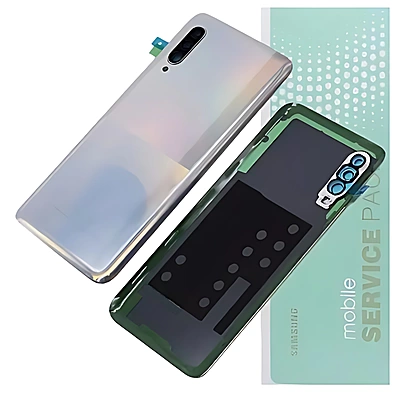 For Samsung A90 5G , A908 - Replacement Battery Cover , Rear Panel With Camera Lens - White - Service Pack - GH82 - 20741B