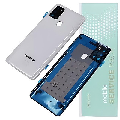 For Samsung A21s , A217 - Replacement Battery Cover , Rear Panel With Camera Lens - White - Service Pack - GH82 - 22780B