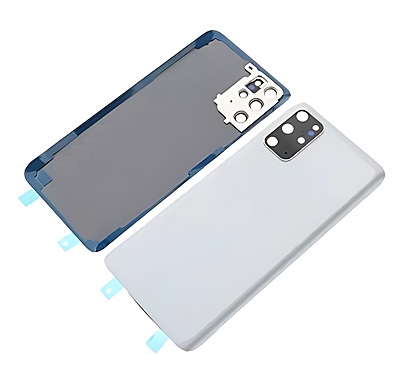 Samsung Galaxy S20 Plus , G985 - Replacement Battery Cover , Rear Panel With Camera Lens - White -