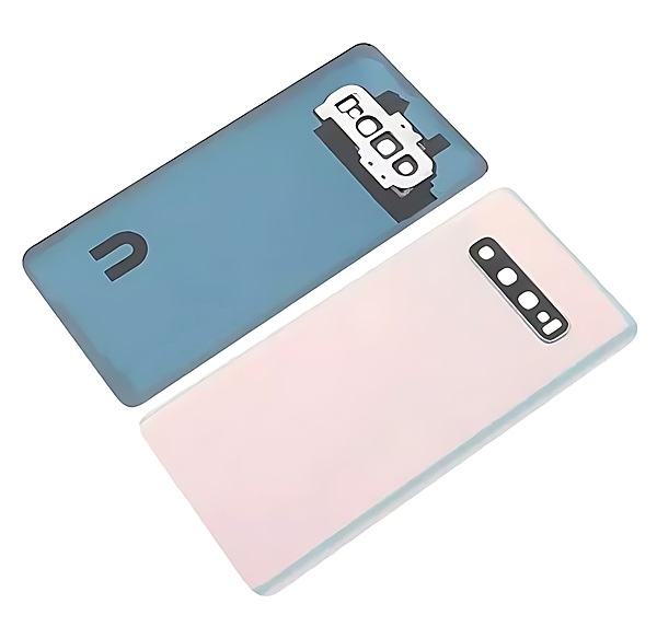 For Samsung Galaxy S10 Plus , G975 - Replacement Battery Cover , Rear Panel With Camera Lens - White