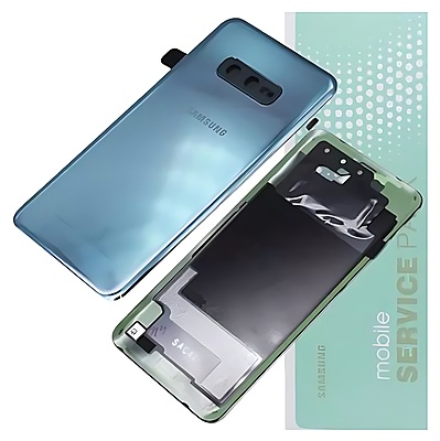 Genuine Samsung S10E , G970 - Replacement Battery Cover , Rear Panel With Camera Lens - Prism Green - Service Pack - GH82 - 18452E