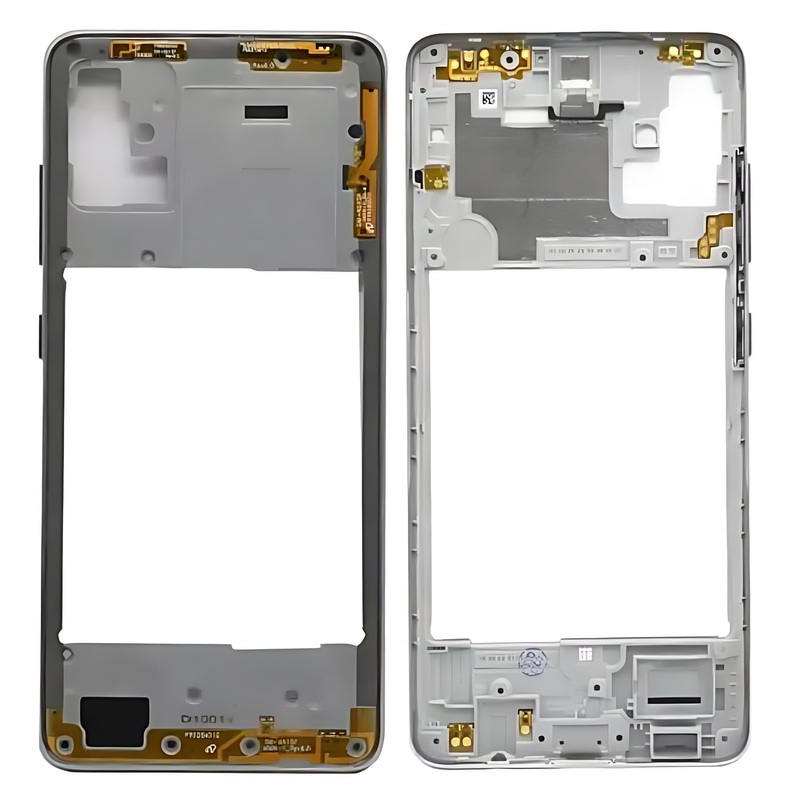 Samsung Galaxy A51 (2019) - Replacement Battery Cover Chassis With Buttons - White