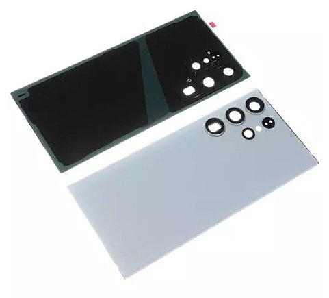 Samsung Galaxy S23 Ultra , S918 - Replacement Battery Cover With Camera Lens & Adhesive - Cream