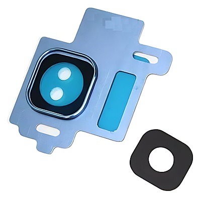 For Samsung Galaxy S8 - Replacement Camera Lens And Housing Cover With Adhesive - Blue