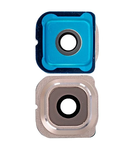 For Samsung Galaxy S6 Edge - Replacement Camera Lens Glass Panel And Bracket - Gold