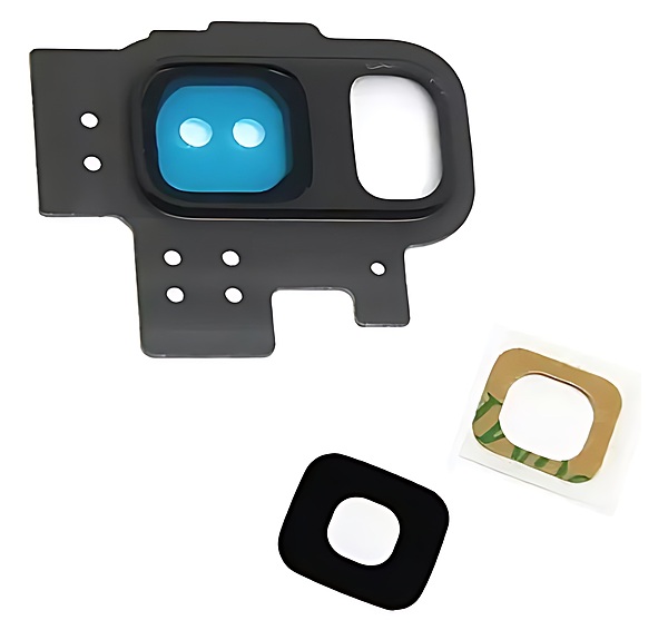 For Samsung Galaxy S9 - Replacement Camera Lens Plus Bracket & Adhesive - Grey