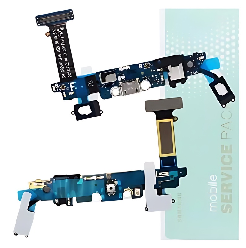 For Samsung S6 , G920 - Replacement Charging Port Board With Audio Port - Service Pack - GH96 - 08275A