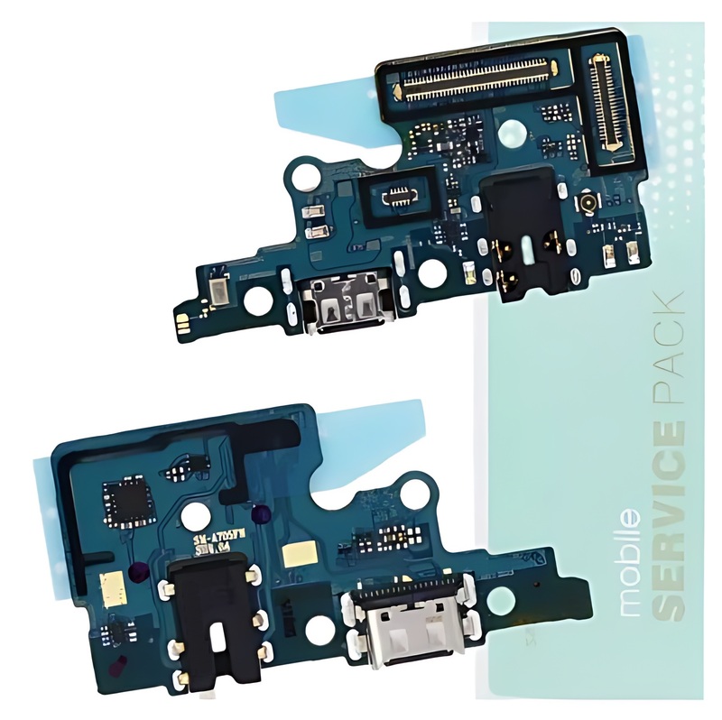 For Samsung A70 , A705 - Replacement Charging Port Board With Audio Port - Service Pack - GH96 - 12468A