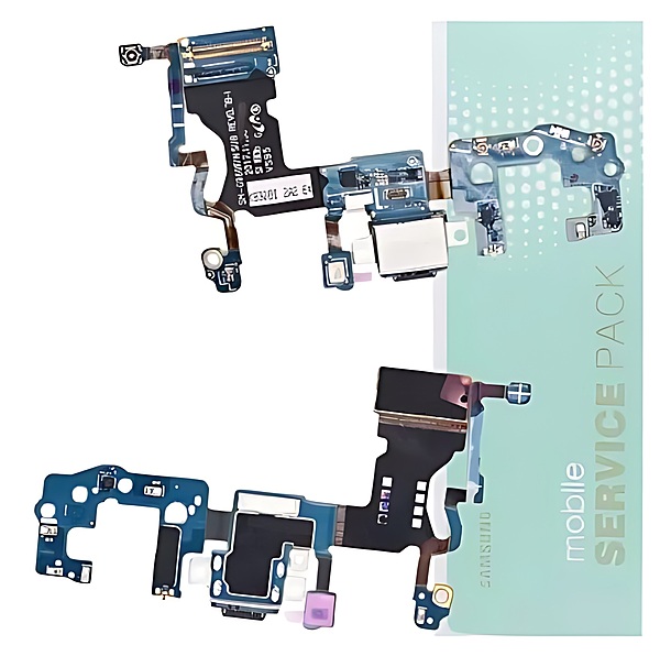 For Samsung S9 , G960 - Replacement Charging Port Board With Microphone - Service Pack - GH97 - 21684A