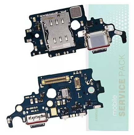 Genuine Samsung S21 5G , G991 - Replacement Charging Port Board With SIM Card Reader - Service Pack - GH96 - 14033A