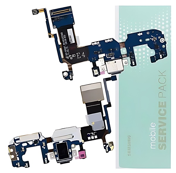 For Samsung S9 Plus , G965 - Replacement Charging Port Flex Cable With Microphone - Service Pack - GH97 - 21682A