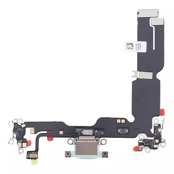 Genuine iPhone 15 Plus - Replacement Charging Port Flex Cable With Microphone - Original - Reclaimed - Blue