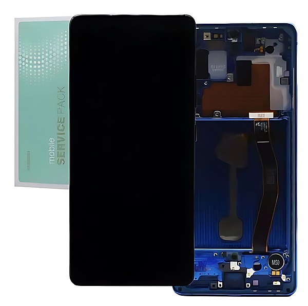 Genuine Samsung S10 Lite G770 - Replacement Complete AMOLED Touch Screen Assembly - Prism Blue - Service Pack - GH82 - 21672C