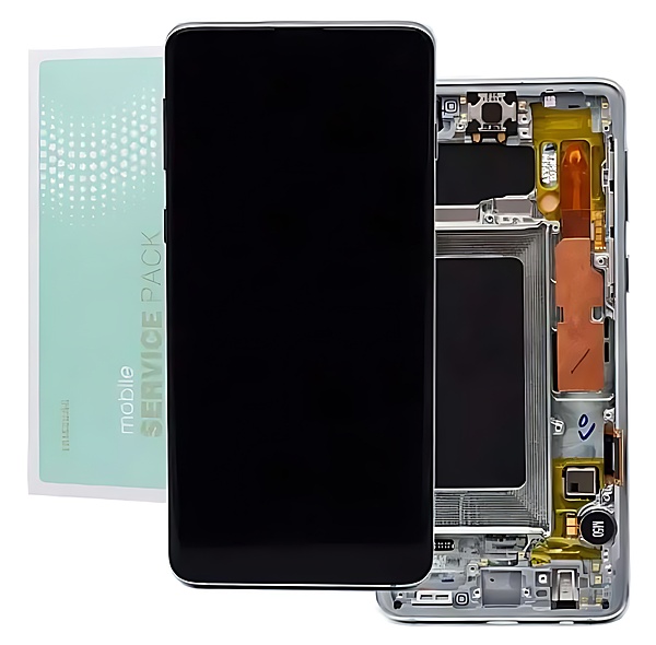 Genuine Samsung S10 G973 - Replacement Complete AMOLED Touch Screen Assembly - Prism Green - Service Pack - GH82 - 18850E