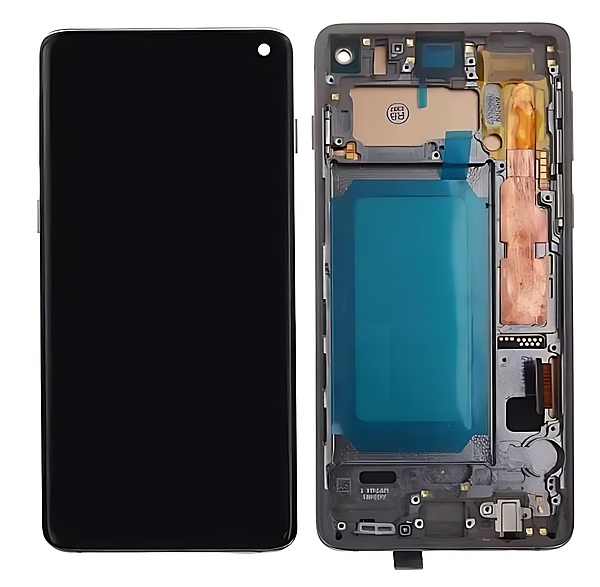 Samsung Galaxy S10 , G973 - Replacement LCD Touch Screen With Chassis - Black