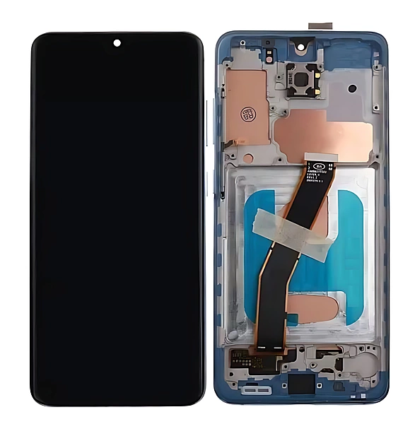 Samsung Galaxy S20 , G980 - Replacement LCD Touch Screen With Chassis - Blue