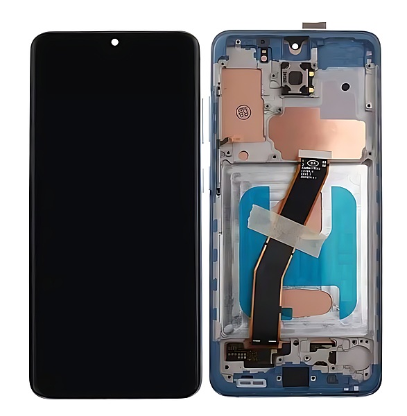 Samsung Galaxy S20 , G980 - Replacement LCD Touch Screen With Chassis - Blue
