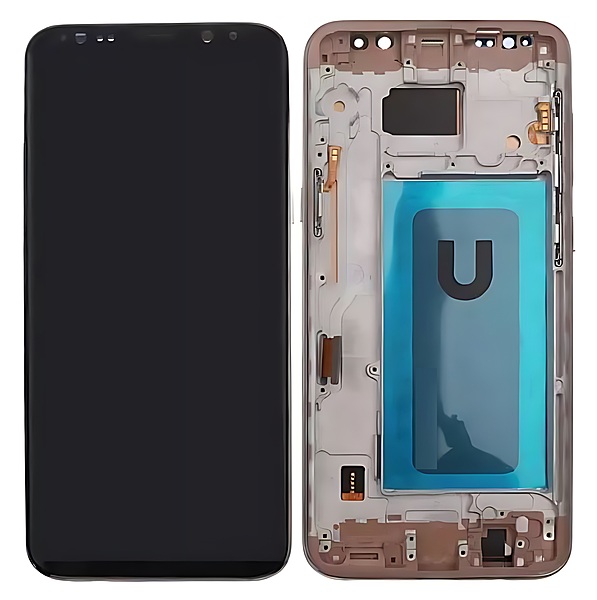 For Samsung Galaxy S8 Plus , G955 - Replacement LCD Touch Screen With Chassis - Gold