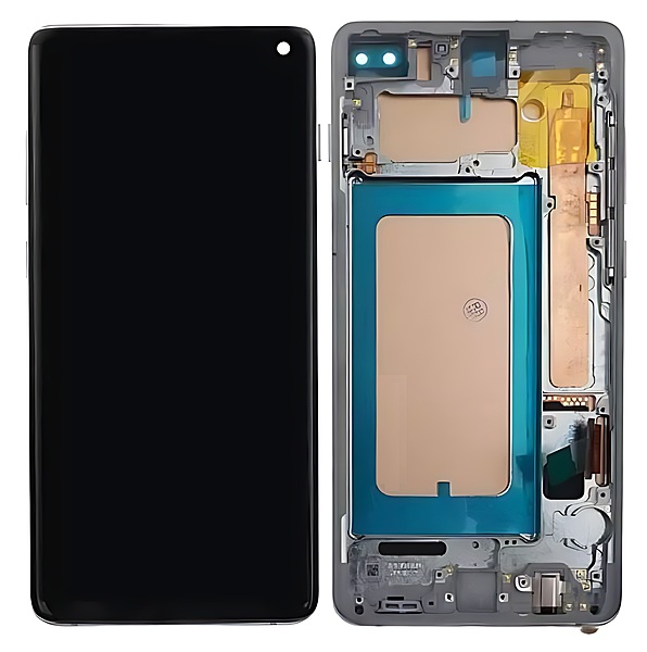 For Samsung Galaxy S10 Plus , G975 - Replacement LCD Touch Screen With Chassis - Green