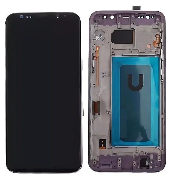 For Samsung Galaxy S8 Plus , G955 - Replacement LCD Touch Screen With Chassis - Purple