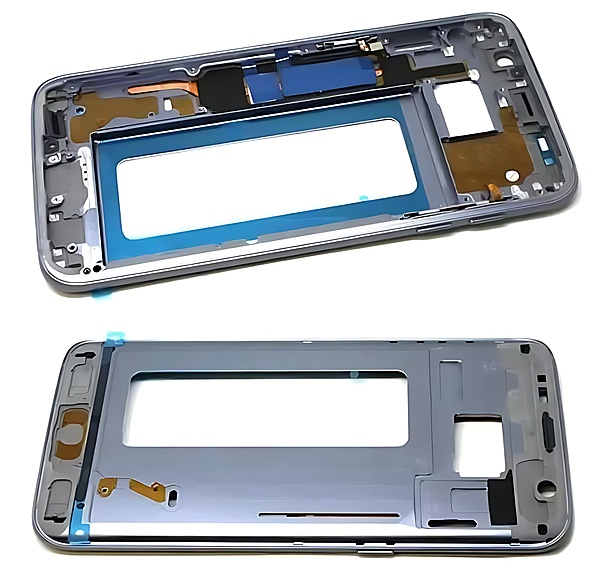 For Samsung Galaxy S7 Edge - Replacement Mid Frame Chassis - Black