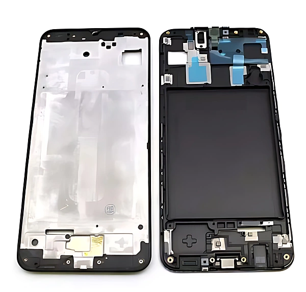 Samsung Galaxy A30 , A305 - Replacement Middle Frame Chassis Assembly - Black