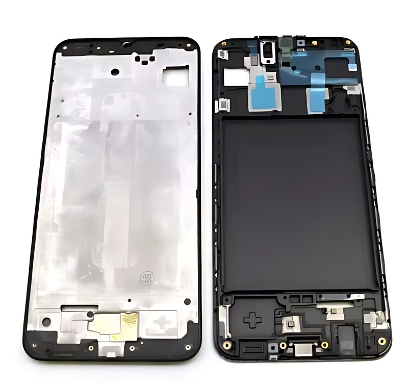 Samsung Galaxy A30 , A305 - Replacement Middle Frame Chassis Assembly - Black