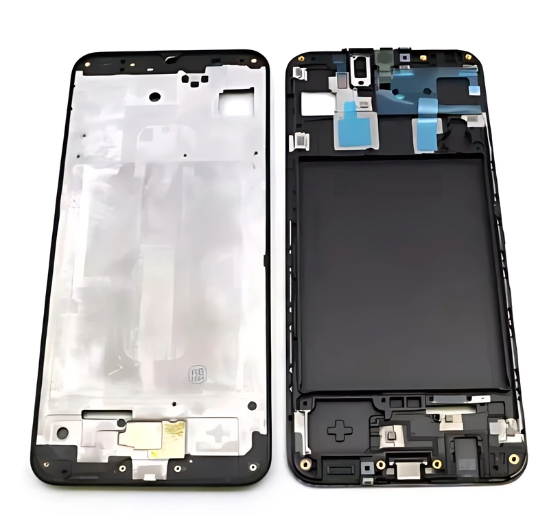 Samsung Galaxy A30 , A305 - Replacement Middle Frame Chassis Assembly - Black
