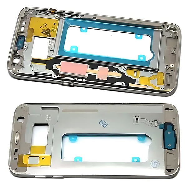 For Samsung Galaxy S7 - Replacement Middle Frame Chassis With Buttons - Gold
