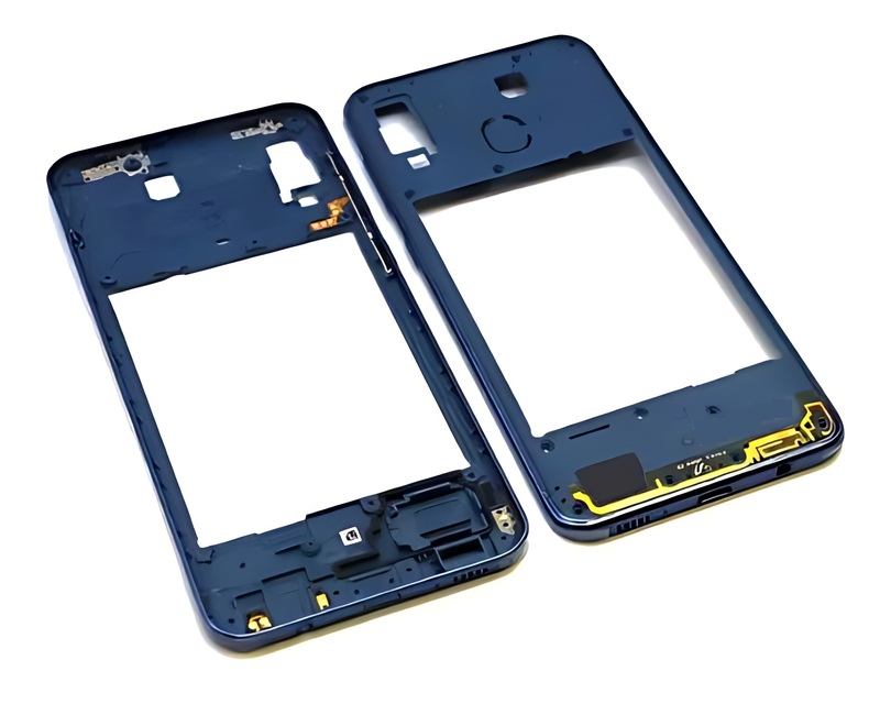 Samsung Galaxy A30 , A305 - Replacement Rear Chassis , Plate With Buttons - Blue