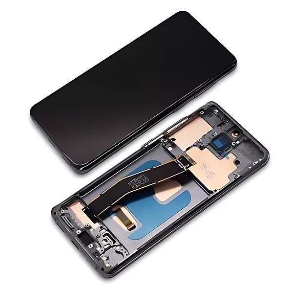 Samsung Galaxy S20 , G980 - Replacement Soft Oled Touch Screen Assembly With Chassis - Grey - Injured Gadgets