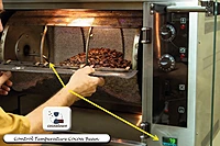 Optional temperature probe with indicator
