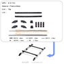 1:10 Roof Rack with Rail Bar 1:10 Roof Rack with Rail Bar