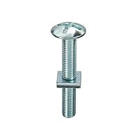 M6 X 16 Mushroom Head Roofing Bolt BZP
