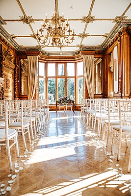 Rose Petals on aisle
