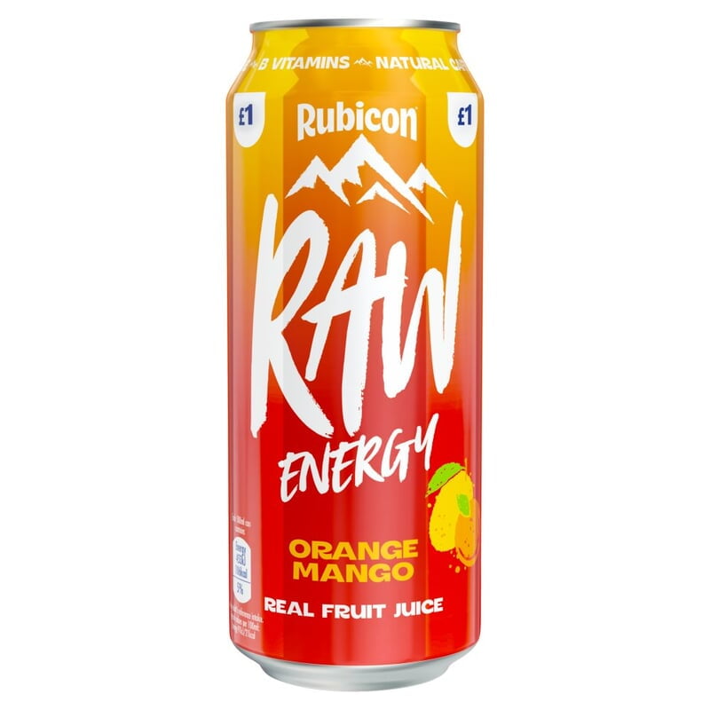 Rubicon Raw Orange Mango Can