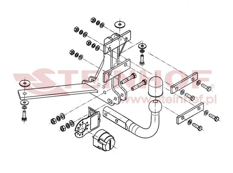 Saab 93 4D / Cabrio
(YS3F) Tow Bar (2002-2012) S-014