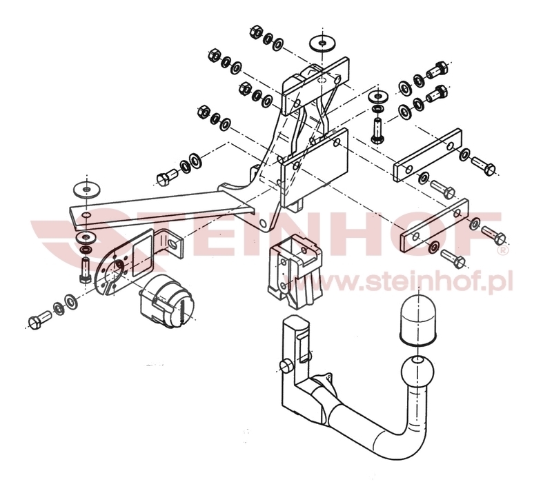 Saab 93 4D / Cabrio
(YS3F) Tow Bar (2002-2012) S-015