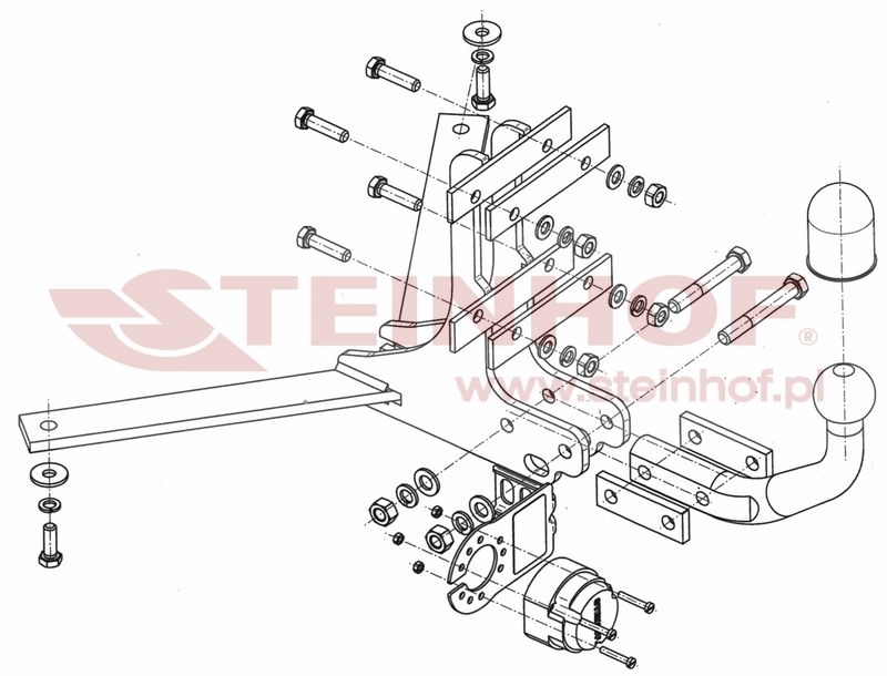 Saab 93 Estate Tow Bar (2005-2011) S-016