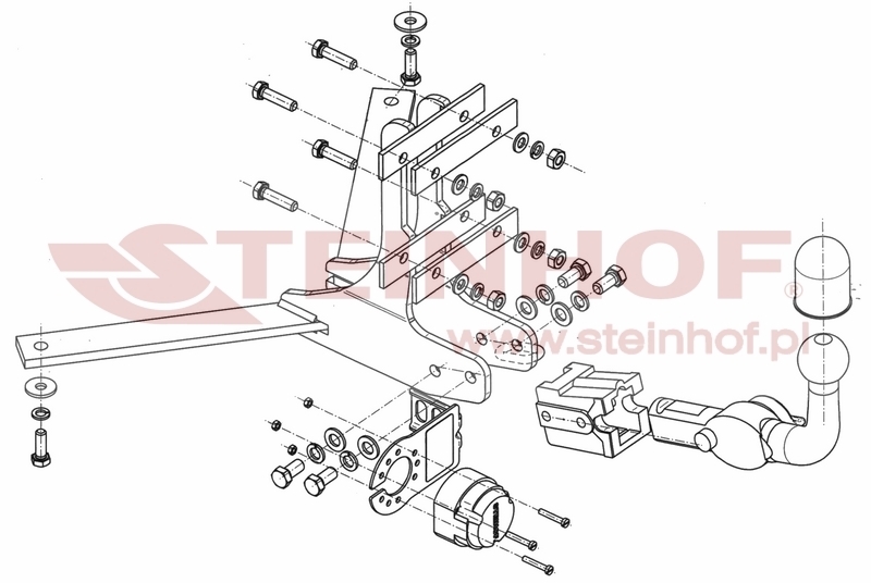 Saab 93 Estate Tow Bar (2005-2011) S-017