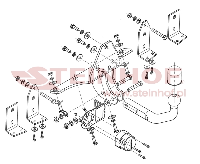 Saab 95 4D Tow Bar (1997-2010) S-018