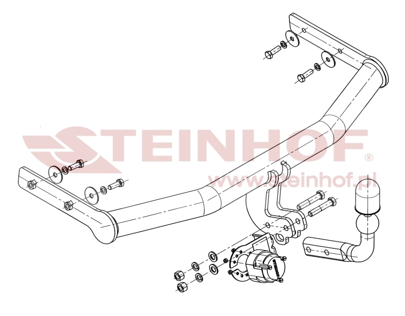 Seat Arosa 3D Tow Bar (1997-2005) S-102