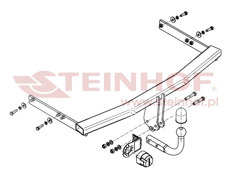 Seat Ibiza 3/5D (6J)
(excl. Coupra) Tow Bar (2008-2017) S-150