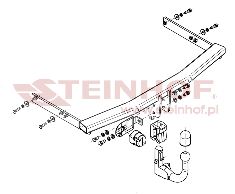 Seat Ibiza 3/5D (6J)
(excl. Coupra) Tow Bar (2008-2017) S-151