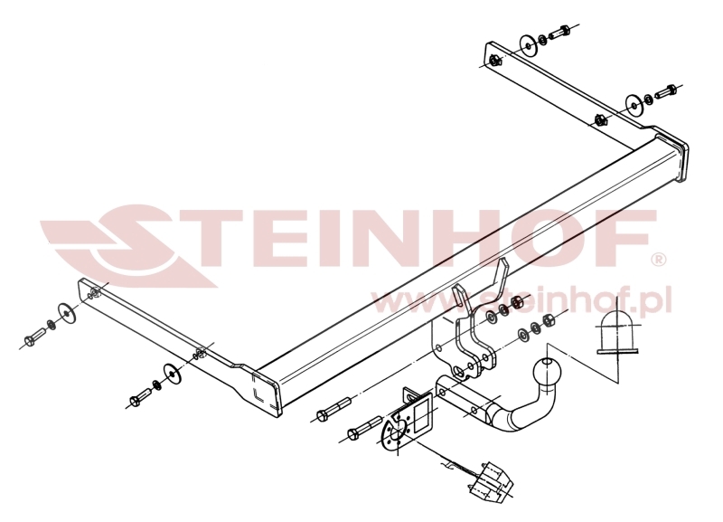 Skoda Octavia II Estate
(incl. 4x4) (incl. RS) Tow Bar (2005-2013) S-344