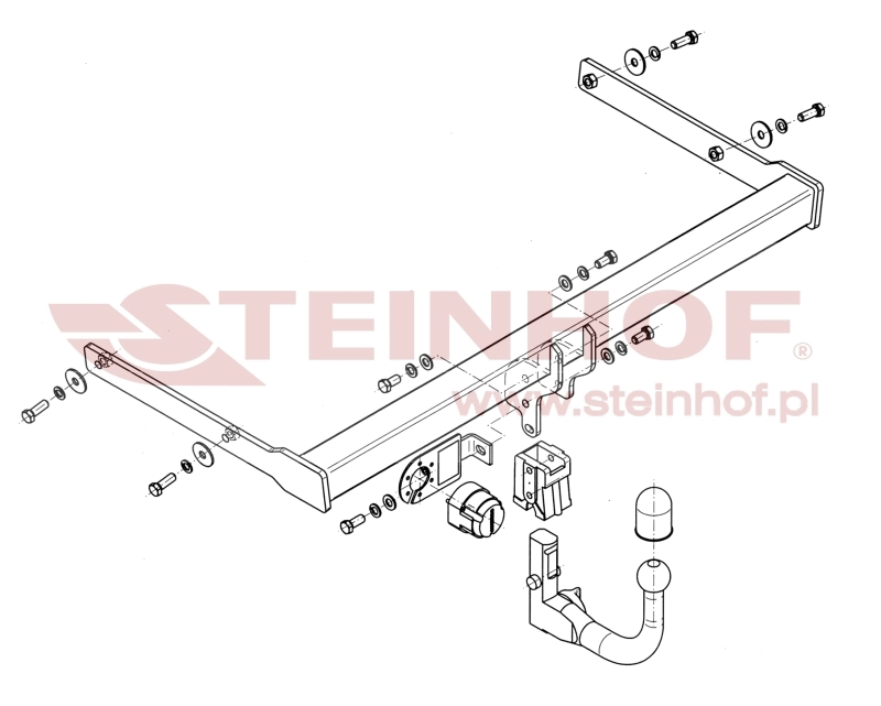 Skoda Octavia II Estate
(incl. 4x4) (incl. RS) Tow Bar (2005-2013) S-347/1