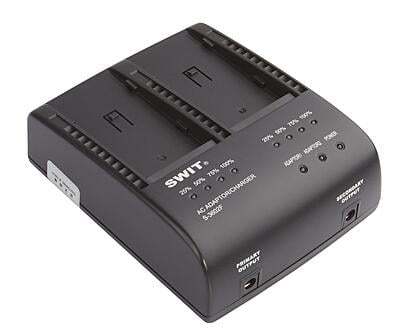 S-3602F| 2x2A DV charger compatible to Sony NP-F series S-3602F| 2x2A DV charger compatible to Sony NP-F series