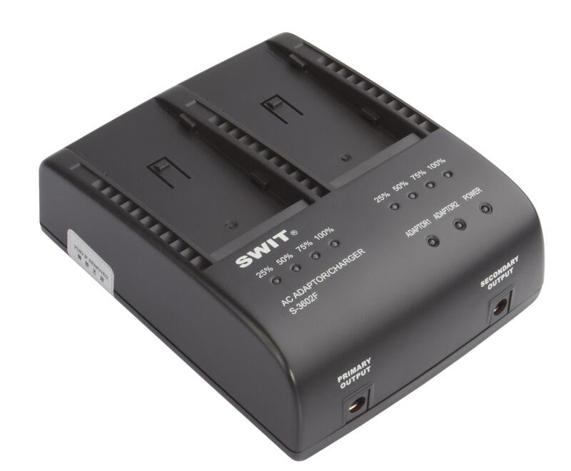 S-3602F| 2x2A DV charger compatible to Sony NP-F series S-3602F| 2x2A DV charger compatible to Sony NP-F series